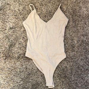 Soft suede bodysuit